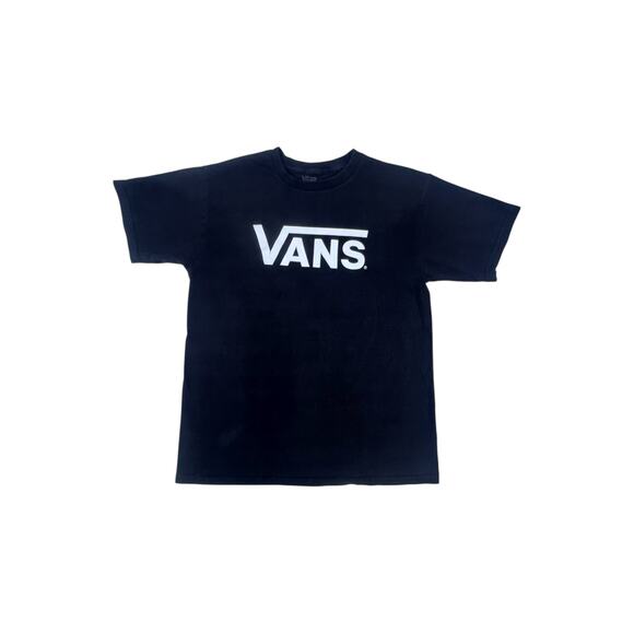 Vans Classic Black & White Logo T-Shirt - Size M - Picture 1 of 4